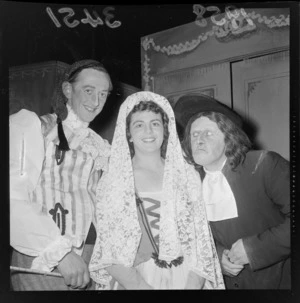 Three unidentified performers in the New Zealand Opera Company's production of The Marriage of Figaro