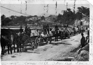 Colonial Oil Company moving to the warehouse on Hutt Road, Wellington