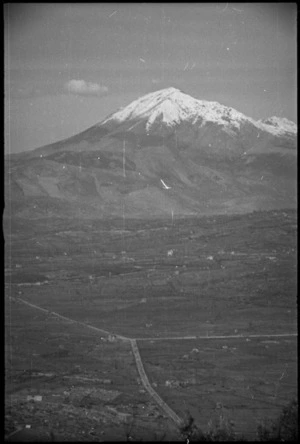 Via Casilina with Monte Cairo in the background, Italy, World War II - Photograph taken by George Kaye