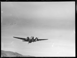 Lockheed Lodestar aeroplane, in flight