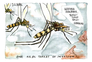 Slane, Christopher: One Real Threat of Invasion. New Zealand Listener, 21 April 2001.