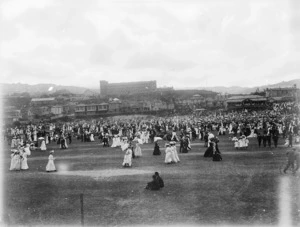 Crowd at the Basin Reserve, Wellington