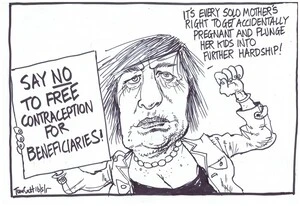 Scott, Thomas, 1947- :'It's every solo mother's right to get accidentially pregnant and plunge her kids into further hardship!'. 16 May 2012