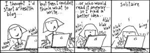 Walker, Malcolm, 1950- :"I thought I'd start a health blog... but then I couldn't think of anything to write ..." 30 April 2012