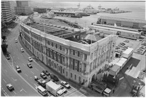 Wellington Harbour Board office building, Queens Wharf, Jervois Quay, Wellington, during its conversion into apartments - Photograph taken by Melanie Burford