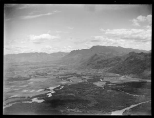 Lauthala Bay farmland with mountains beyond, Suva Fiji