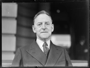 Portrait of Honourable A S Drakeford, Minister of Air Australia and Head of the Australian Air Delegation Feb 1946, Auckland