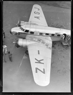 Lockheed Electra aircraft ZK-AGJ, Rongotai airport, Wellington
