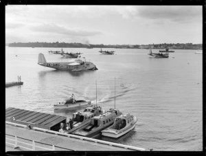 Short Sunderland flying Boats, Mechanic's Bay, Auckland