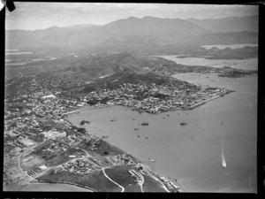 Aerial view of Noumea City and Harbour, New Caledonia
