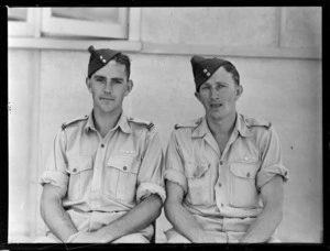 Pilot Officer Scott, R.J, and Flying Officer Horton, 14th Squadron, Royal New Zealand Air Force