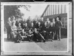 Group of unidentified men, at Power Jets Ltd, Great Britain