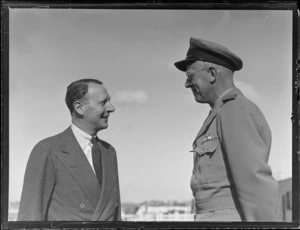Lord Knollys and Captain J Steer, BOAC