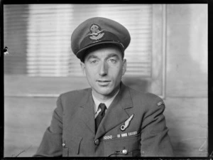 Portrait of L G Fowler, S/Leader, PICAO [Provisional International Civil Aviation Organisation?], in airforce uniform