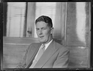 Portrait of R Conley, Pan American Airways San Francisco Office, location Whites Aviation Offices, Auckland