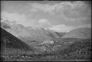 Typical view of village among the mountains in the Volturno Valley, Italy - Photograph taken by George Kaye