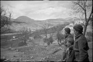 Looking out across typical Italian farm country on the Italian Front, World War II - Photograph taken by George Kaye