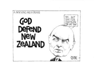 A new wing and a prayer - God defend New Zealand. "Yes ... but can I sub him on for the last ten?" 3 August 2009