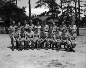 New Zealand soldiers as guards on ship repatriating Koreans