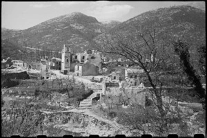 Demolished village of Casale in the Cassino area, Italy, World War II - Photograph taken by George Bull