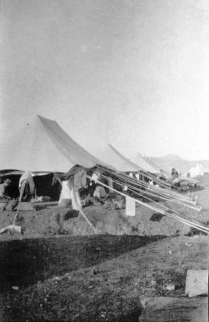 View of a military camp on Limnos, Greece