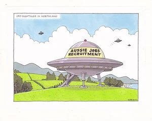 Clark, Laurence, 1949- :UFO sightings in Northland - Aussie jobs recruitment. 26 May 2012