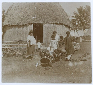 Small feast prepared by Ratu Finau for Tongan visitors