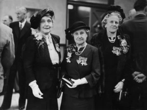Mary Enright, Clara Rogers and Phyllis Shallcrass, Members of the Order of the British Empire