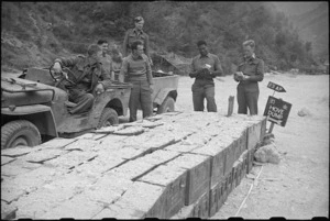 Checking out ammunition for forward troops at Hove Dump, Cassino area, Italy, World War II - Photograph taken by George Bull