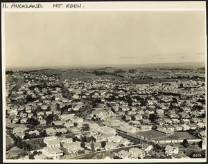 Creator unknown : Photograph forming part 1 of a 2 part panorama showing the suburb of Mt Eden, Auckland