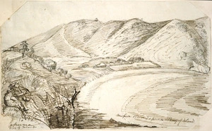 Taylor, Richard, 1805-1873 :Mission station Tepuna, Bay of Islands. [1839 or 1841?]