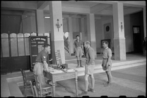 Entrance hall of 1 New Zealand General Hospital, Molfetta, Italy, World War II - Photograph taken by George Bull
