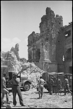 Remains of Cassino Cathedral, Italy, World War II - Photograph taken by George Kaye