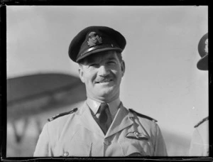 Portrait of Captain D Way of ANA (Australian National Airways)