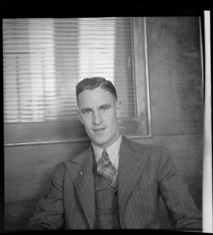 Portrait of J McIntosh, IC, ex 14th Squadron, Whites Aviation Office, Auckland