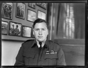 Portrait of Squadron Leader H Baigent, Mechanics Bay, Auckland