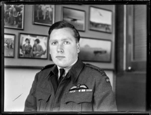 Portrait of Squadron Leader H Baigent, Mechanics Bay, Auckland