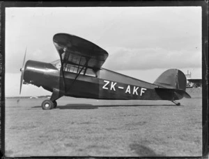 Auckland Aero Club, Mangere, Auckland, Rearwin Sportster aircraft, ZK-AKF