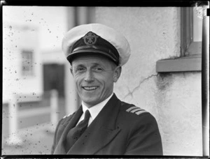 Portrait of Captain Oscar Garden, Tasman Empire Airways Ltd