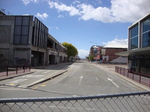 Photographs of central Christchurch after the 2010 and 2011 earthquakes