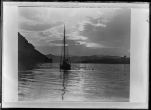 Boat at Cape Brett, Bay of Islands - Photograph by Whites Aviation