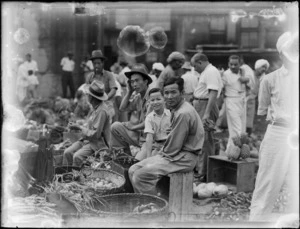 Market scene, Fiji