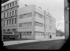 Rear view of the Maritime Building, premises of the New Zealand Shipping Company Ltd, Auckland