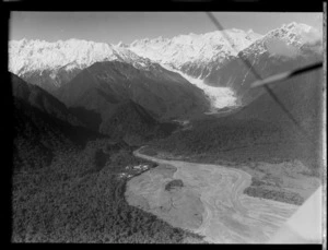 Waiho Gorge, incuding aerodrome and Franz Josef Glacier, Westland District