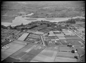 Avondale, Auckland, includes estuary, market gardens, housing and farmland