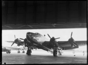 Halifax Mercury aircraft, at Whenuapai, Auckland