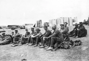 Soldiers taking a break at No 2 Outpost, Gallipoli, Turkey