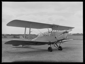 De Havilland DH 82 Tiger Moth biplane, at Hawera Aero Club, South Taranaki District