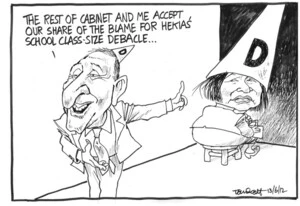 Scott, Thomas, 1947- :'The rest of Cabinet and me accept our share of the blame for Hekia's school class size debacle'. 13 June 2012