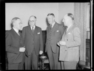 Sir John Buchanan (L to R), J A C Allum, J Melling and W Hambrook
